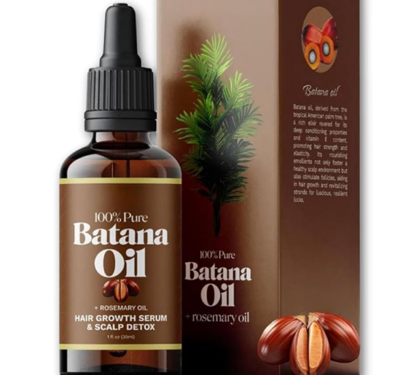Aceite de Batana para el Cabello - Aceite de Batana y Romero, Nutre el Cuero Cabelludo, Hidratación y Crecimiento (1 Pieza)